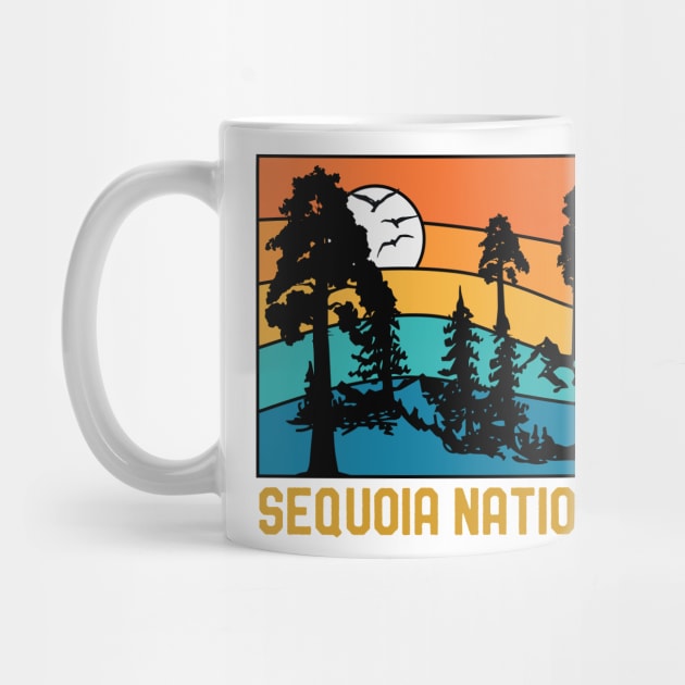 Vintage Sequoia National Park Souvenir Retro Sequoia Tree by mrsmitful01